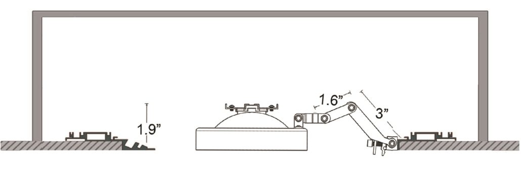 Graphic illustration of track lighting