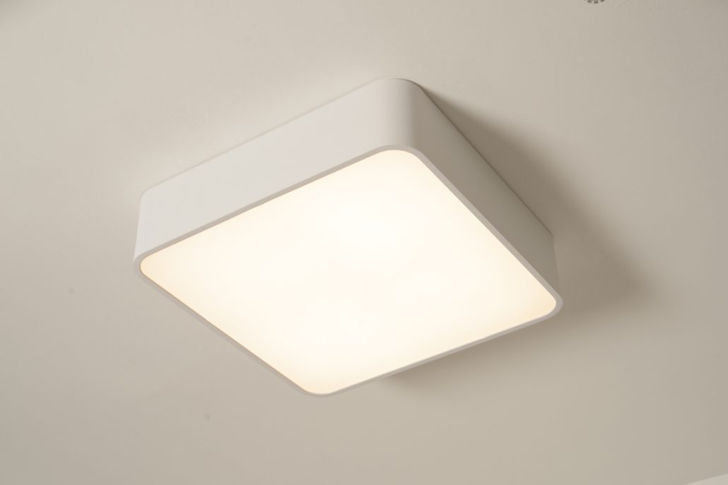 To show how LED lights are in a surface mounted light fixture