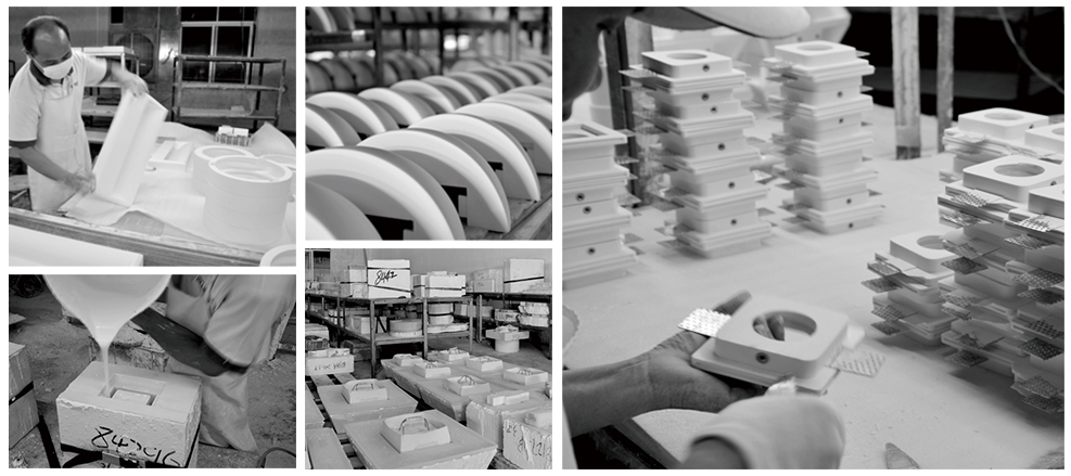 How our plaster light fixtures are manufactured and produced